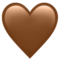 Brown Heart emoji on Apple